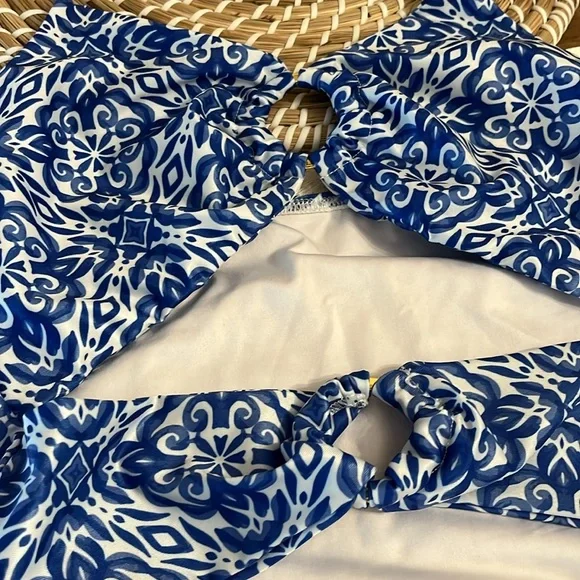 Maar Blue Patterned Swimsuit